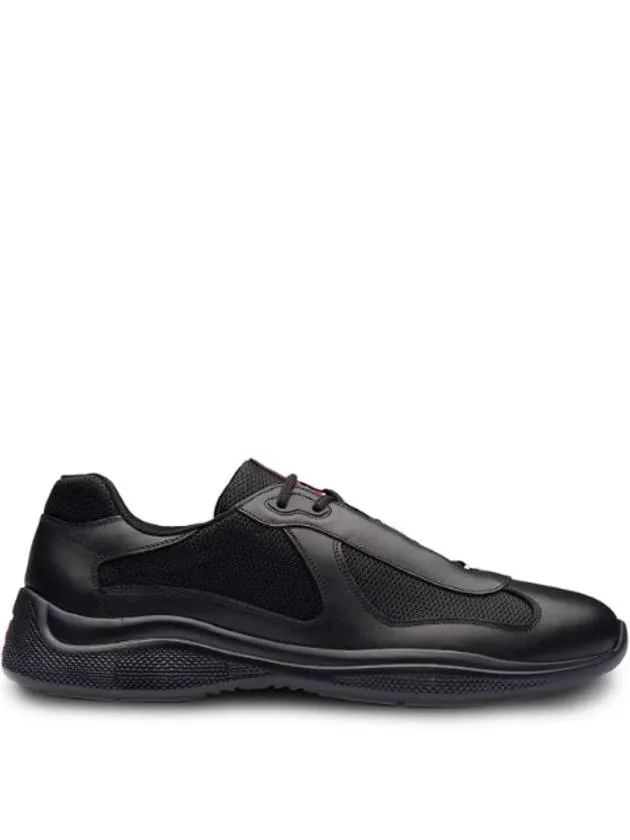 America's Cup Leather Mesh Low Top Sneakers Black
