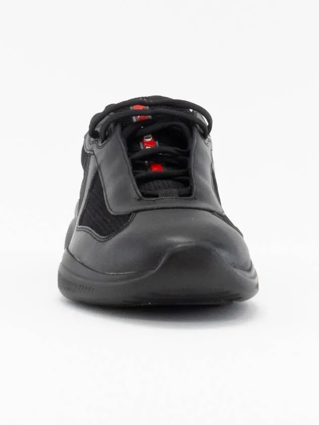 America's Cup Leather Mesh Low Top Sneakers Black