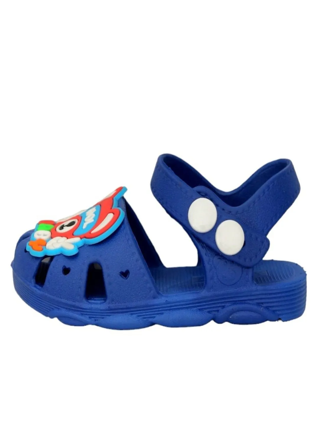 Dark Blue Cool Baby Fun Cartoon Bear Themed Sandals for Boys