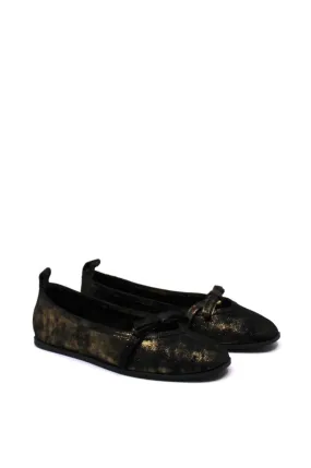 Free People Mania Bow Flat Bronze Age Metallic