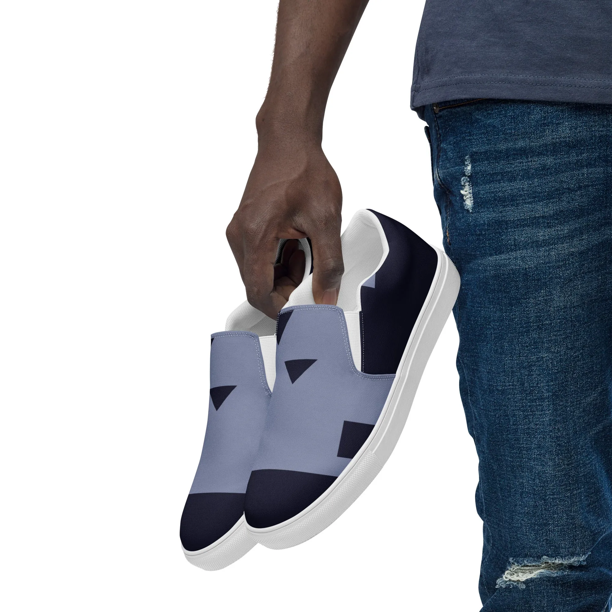 MISSING LINK Men’s Slip-On Canvas Shoes (Midnight)