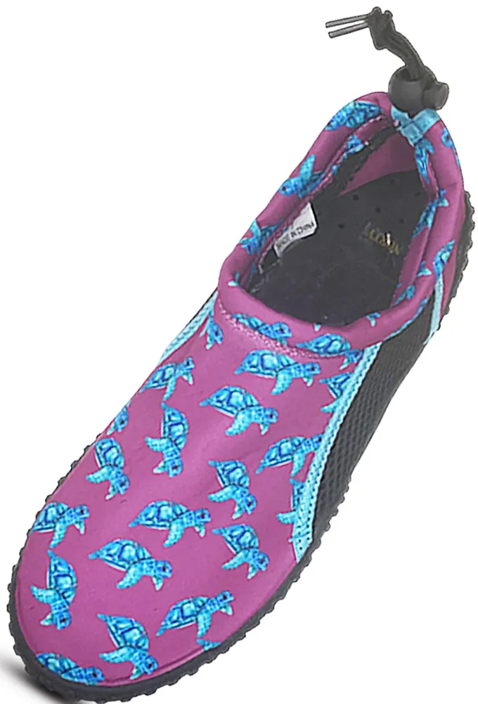 Norty Girls Sizes 11-4 Slip on Aqua Socks Pool Beach Water Shoe
