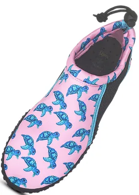 Norty Girls Sizes 11-4 Slip on Aqua Socks Pool Beach Water Shoe