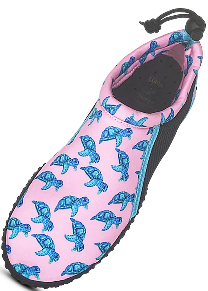 Norty Girls Sizes 11-4 Slip on Aqua Socks Pool Beach Water Shoe