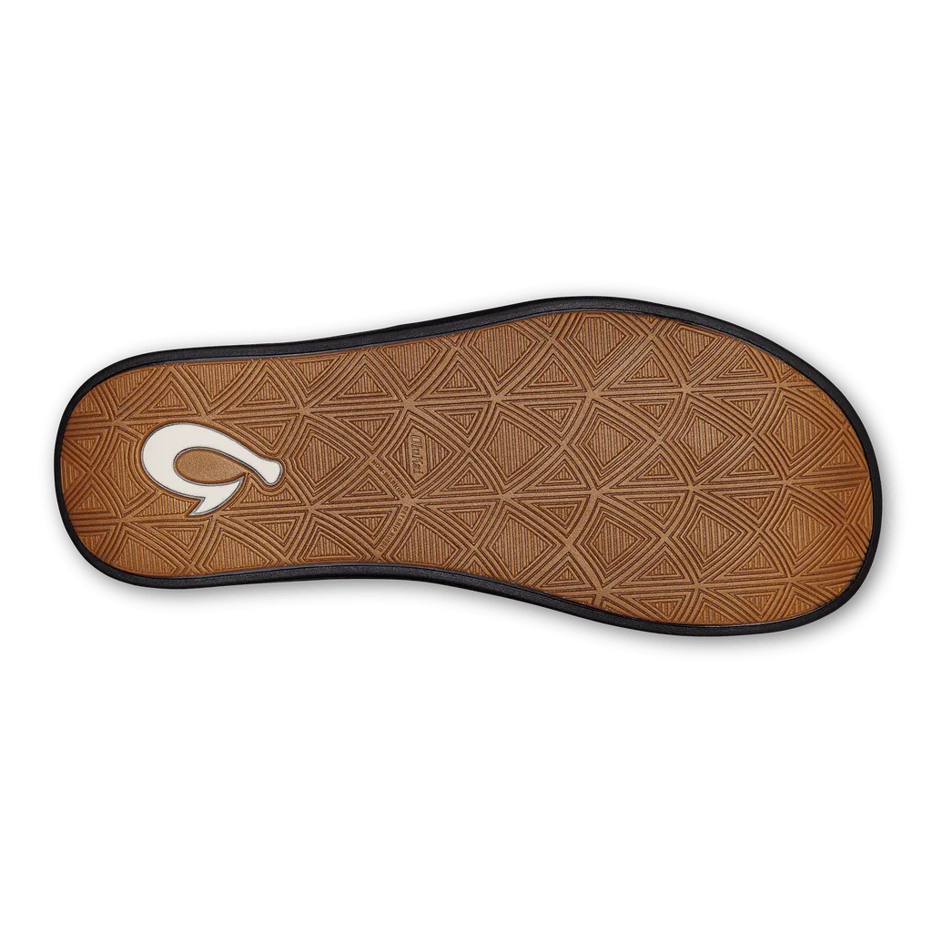 OluKai Men's Maha 'Olu Slides- Black