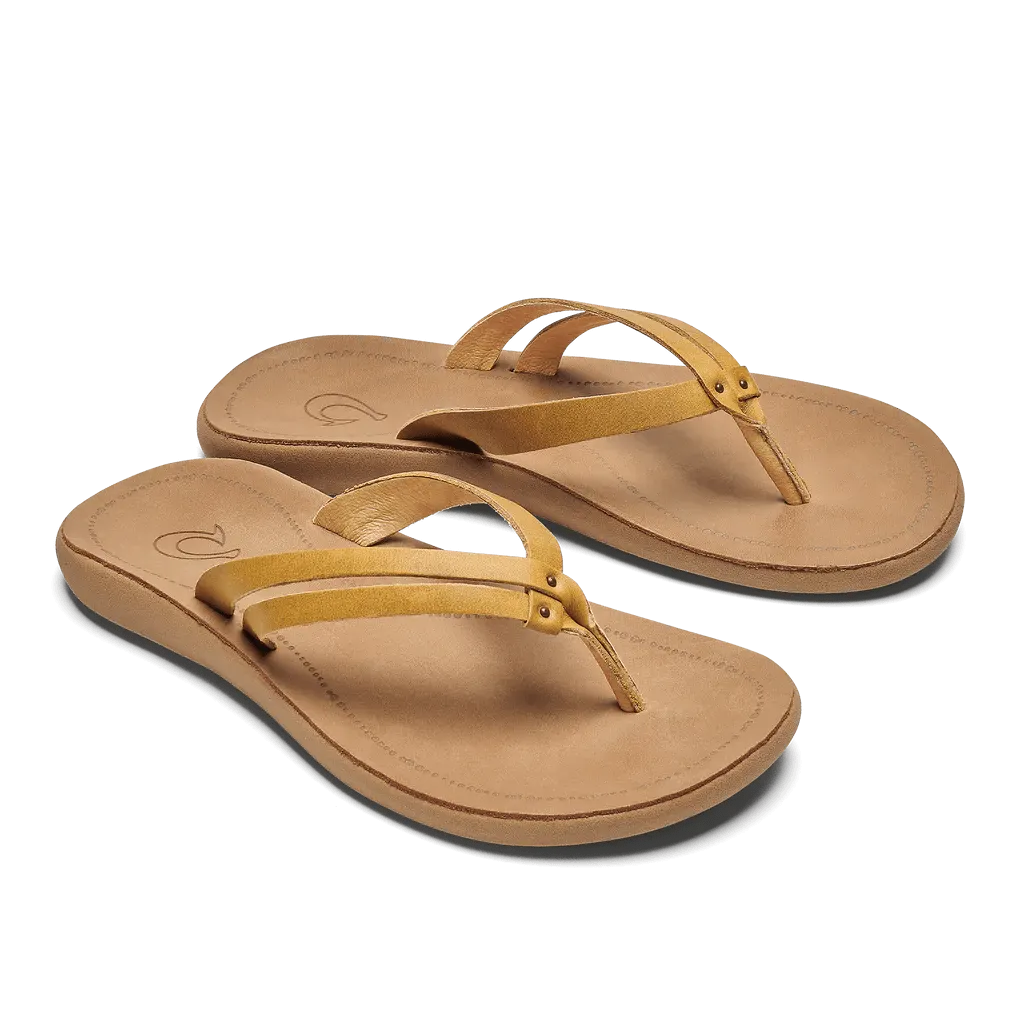 OluKai Women's Kapehe Luana Sandals- Golden Harvest/Golden Sand