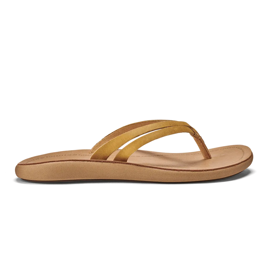 OluKai Women's Kapehe Luana Sandals- Golden Harvest/Golden Sand