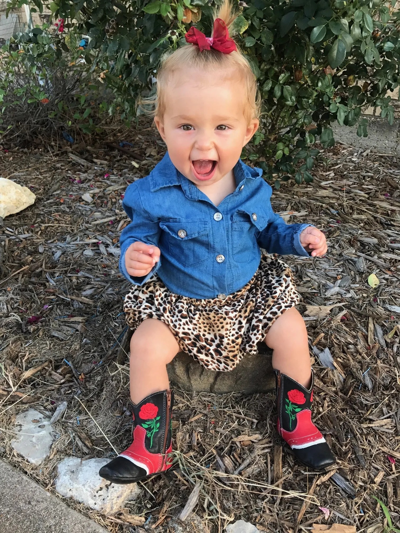 "Ruby" Rose Baby Boots
