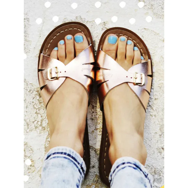 Salt Water Classic Slides- Rose Gold