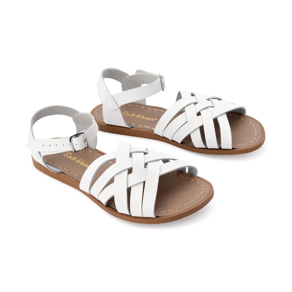 Salt Water Sandals - Adults Retro White