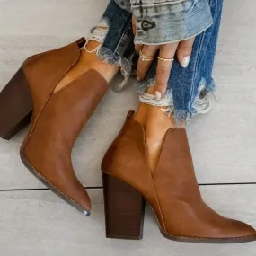 Southern Looks Tan Booties