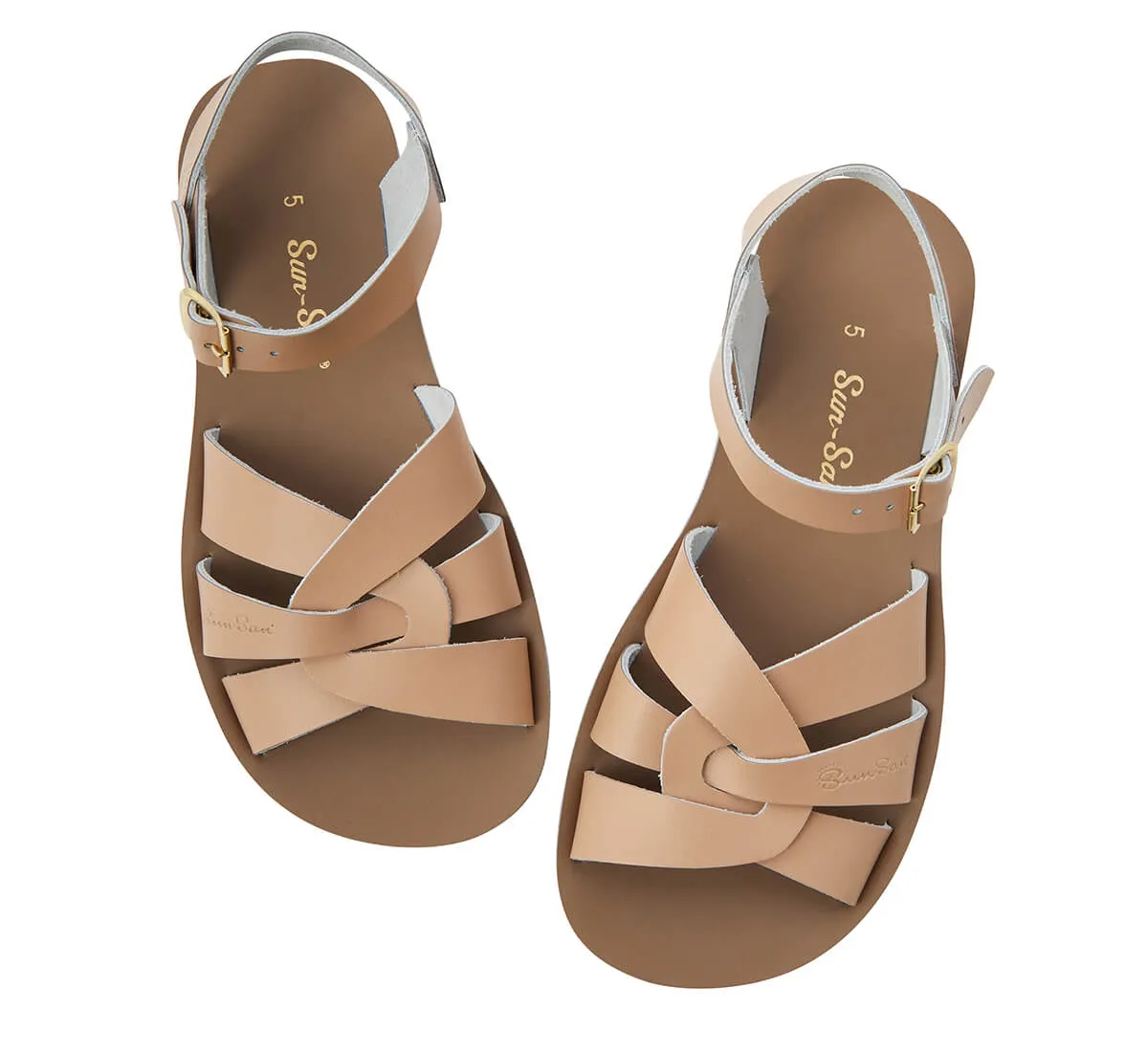 Swimmer Adult Sandals in Latte by Salt-Water - Last One In Stock - SS4 / EU 36