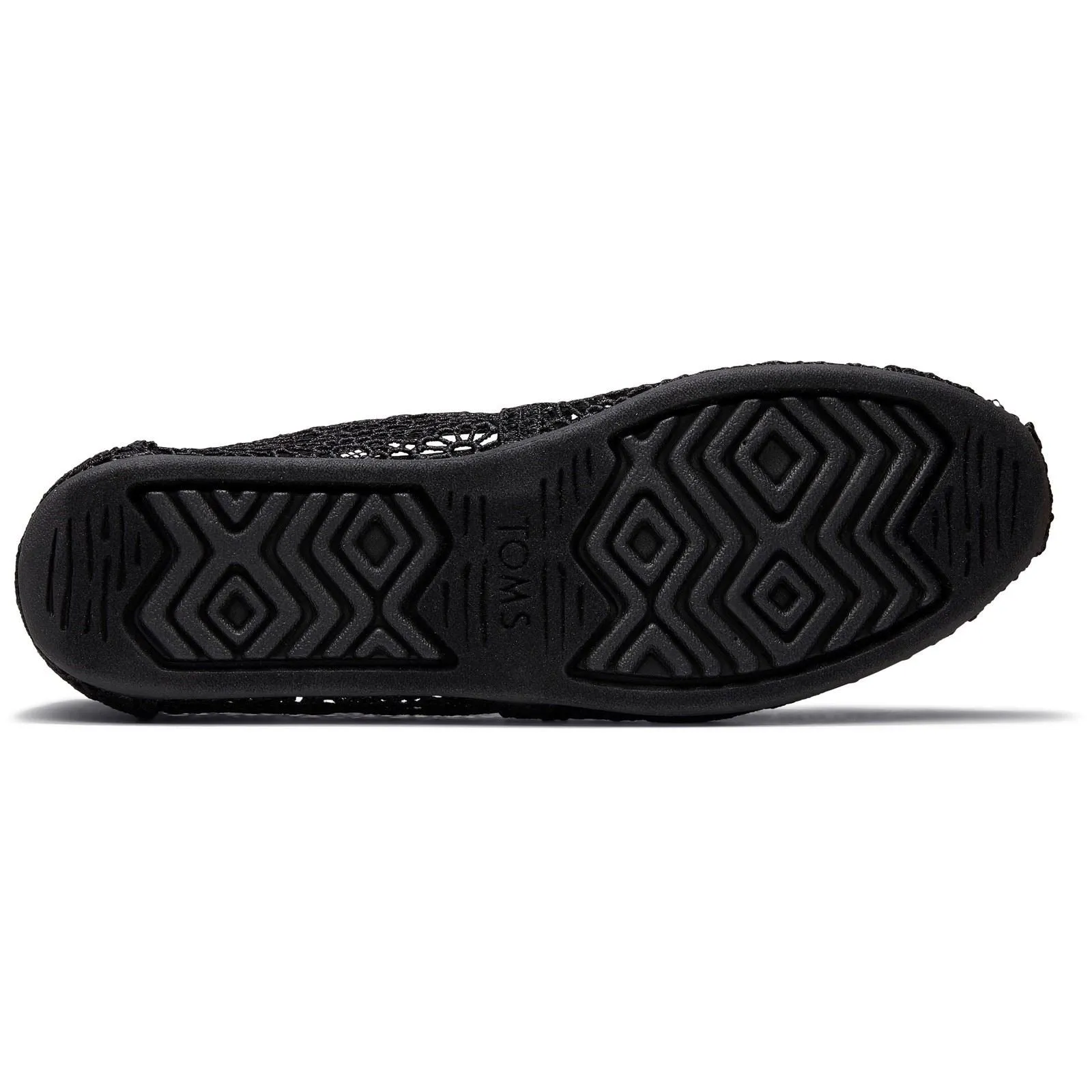TOMS Alpargata Black 100% Polyester Female Slip On Ladies Shoes