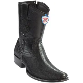 Wild West Boots Mens Stingray Rowstone Dubai Toe Short Boots Color Black