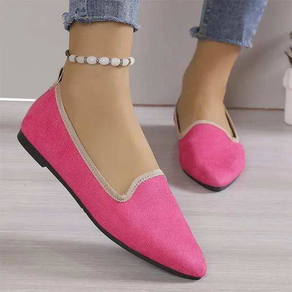 Women's Pointed-Toe Shallow Mouth Flats 22205909C